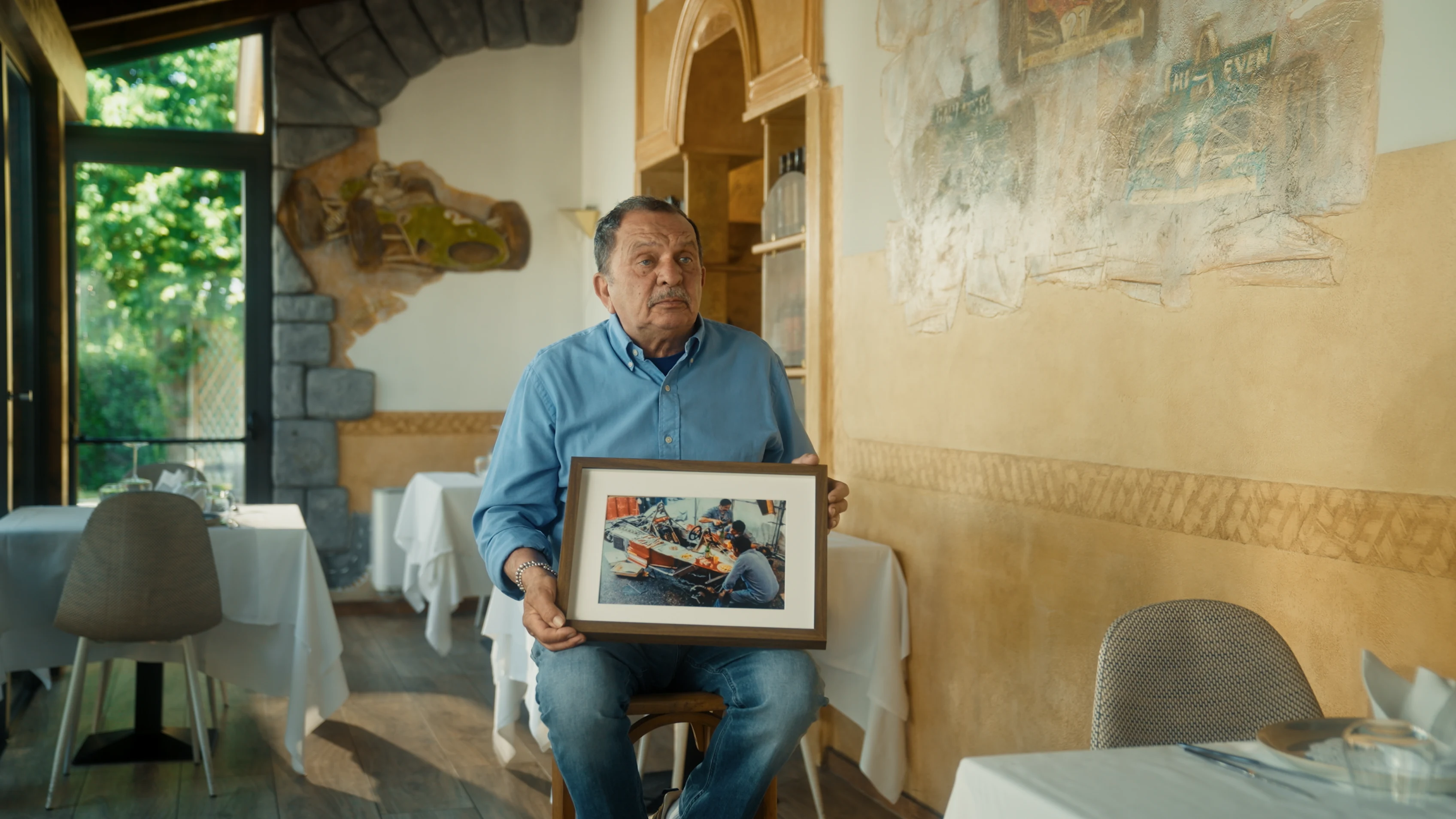 Pasticcino - yang mempunyai restorannya sendiri di Modena - kelihatan kembali sayang pada hari -harinya di Formula 1